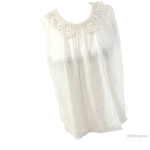 Alice + Olivia Tops - Alice & Olivia Stacey Bendet Lace & Silk Top NWT